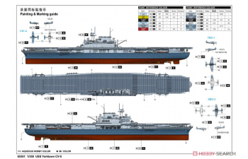 Сборная модель USS Yorktown CV-5