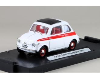 FIAT 500 Sport Tetto Apribile (1959), white/red 