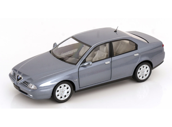 ALFA ROMEO 166 2.4 Jtd (with Decals Comando Esercito Italiano E Civile) (1998) – (lampeggiante Applicabile Con Biadesivo - Flashing Light With Double-sided Tape), Nettuno Grey Met