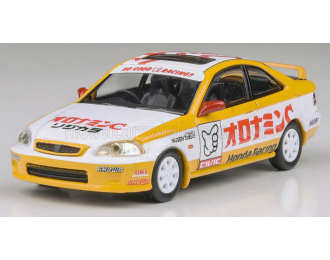 HONDA Civic EM1 Team Oyatsu Racing (1999), white/yellow