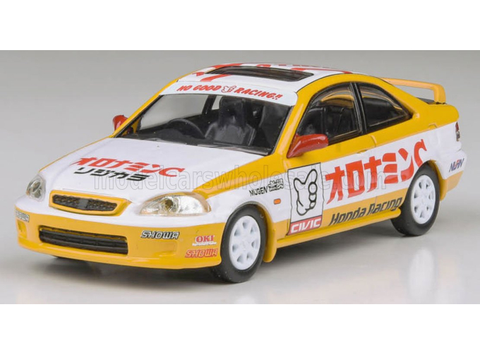 HONDA Civic EM1 Team Oyatsu Racing (1999), white/yellow