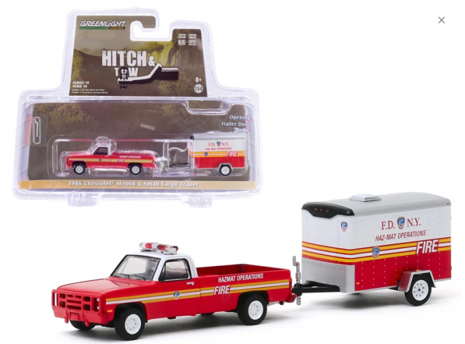 CHEVROLET M1008 "FDNY" (Fire Department City of New York) с прицепом Small Cargo 1986