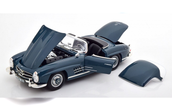 MERCEDES-BENZ 300SL Roadster with removable Hardtop (1957-1963), blue-grey