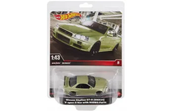 NISSAN Skyline GT-R (BNR34) V-Spec II Nismo Parts, light green metallic