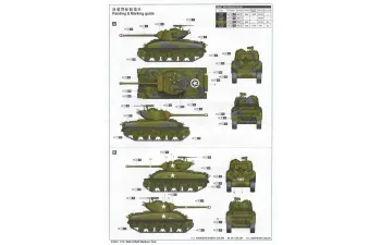 Сборная модель Средний танк M4A1(76)W