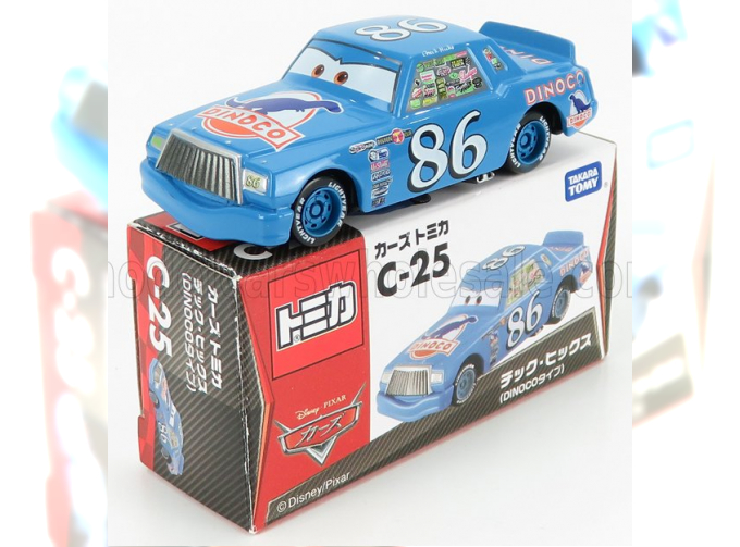 WALT DISNEY Pixar Cars - Chick Hicks Dinoco N 86, Light Blue