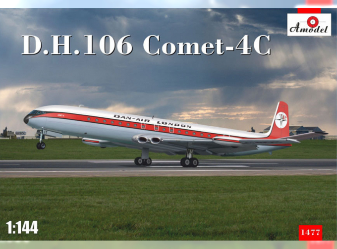 Сборная модель Британский пассажирский самолет de Havilland DH 106 Comet -4C