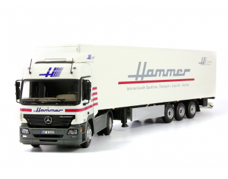 MERCEDES-BENZ Actros 1844LS Koffersattelzug "Hammer, Aachen" седельный тягач с полуприцепом, white