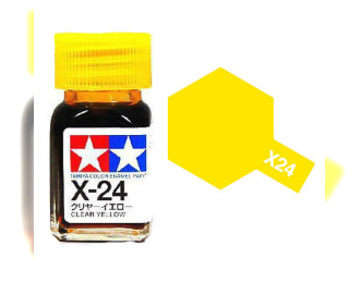 Краска эмалевая прозрачно-желтый глянцевый X-24 Clear Yellow, 10мл.