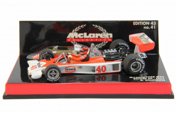 McLAREN Ford M23 British GP G. Villeneuve (1977), white / orange