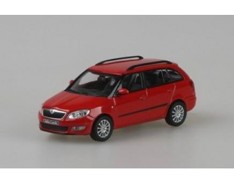 SKODA Fabia II Combi (facelift 2010), red corrida uni