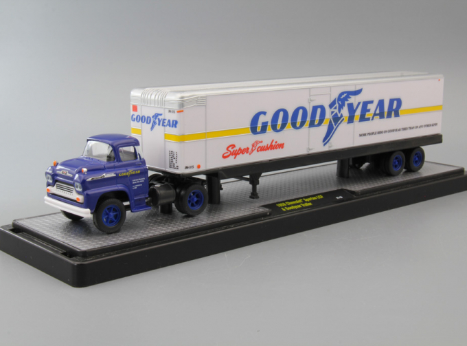 CHEVROLET Spartan LCF & Goodyear Trailer, blue / silver