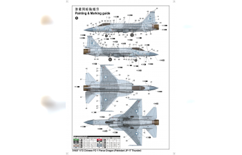 Сборная модель Китайский истребитель-бомбардировщик Chengdu FC-1 Xiaolong (Пакистанский JF-17 Thunder)