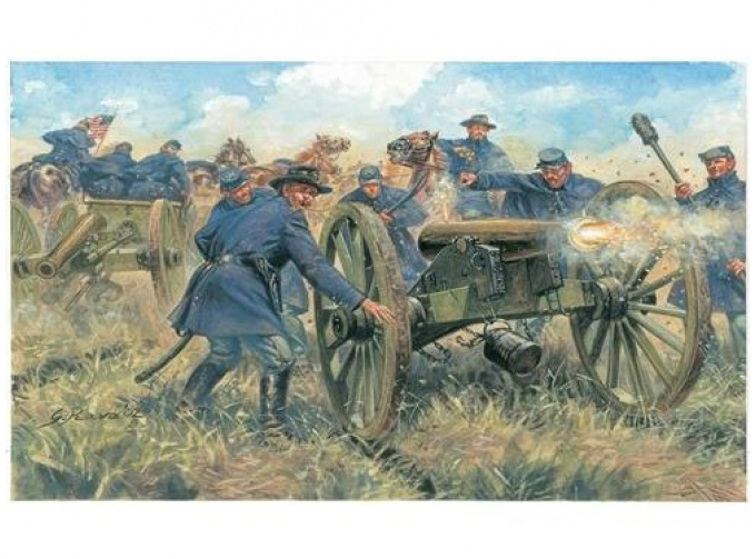 Сборная модель Солдаты UNION ARTILLERY (AMERICAN CIVIL WAR)