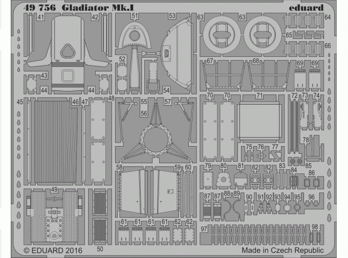 Фототравление для Gladiator Mk.I