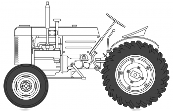 Сборная модель Военный трактор США времен Второй мировой войны