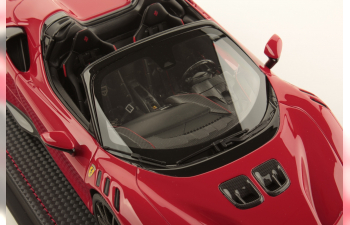 FERRARI Sf90 Xx Stradale Spider (2024) - Con Vetrina - With Showcase, Rosso Corsa - Red Black