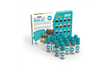 Набор смывок Master Acrylic - Полный набор (18 цветов) / MASTER ACRYLIC WASH SET – FULL RANGE (18 COLORS)