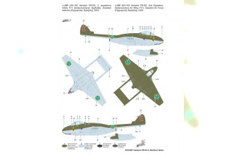 Сборная модель DH 100 Vampire FB Mk.52 In Nortrhern Skies