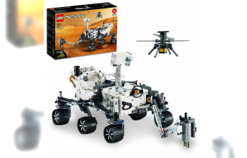 ROVER Lego Technic - Nasa Mars Rover Perseverance - 1132 Pezzi - 1132 Pieces, White Black