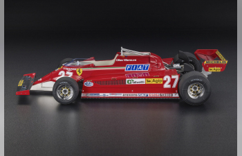 FERRARI F1 126ck №27 3rd Canada Gp (1981) Gilles Villeneuve - Apribile - With Openings - Dettaglio Motore - Engine Detail, Red Silver