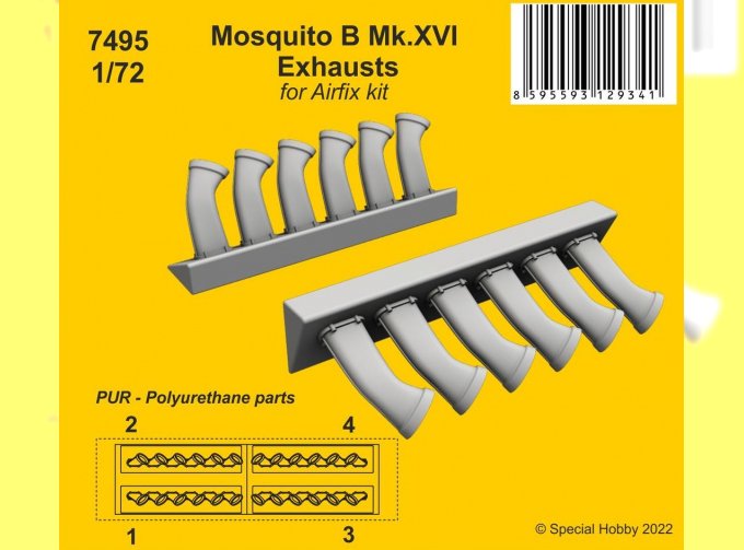Mosquito B Mk.XVI Exhausts
