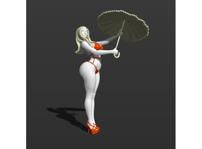 Фигура Мери Попинс, окрашенная