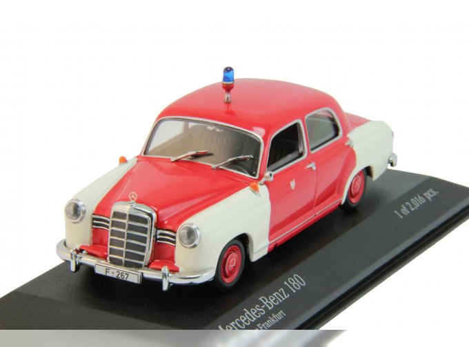 MERCEDES-BENZ 180 W120 Feuerwehr Frankfurt (1956), red / white