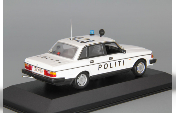 VOLVO 240 Politi (1986), white / black