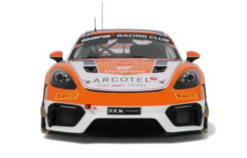 PORSCHE 718 Cayman GT4 RS Clubsport #92 E.Hayerdahl/N.Maloy GT4 European Series (2024), orange / white