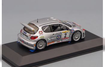 PEUGEOT 206 WRC #2 Renato Travaglia Italian Rally Champion (2002), silver