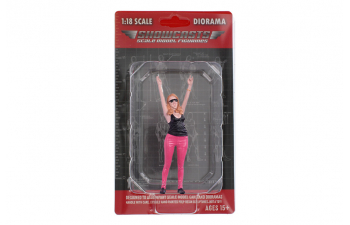 Фигурка девушка в розовых брюках и черной рубашке. Серия 2 DioramaFigures №3