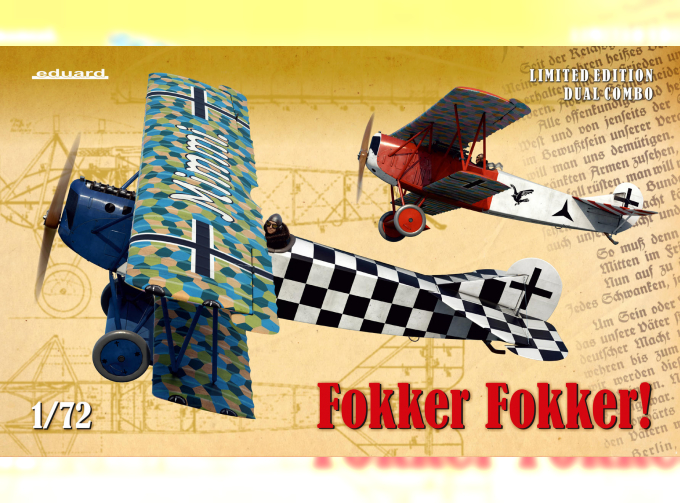 Сборная модель Самолет Fokker Fokker!