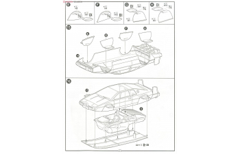 Сборная модель LOTUS Esprit James Bond Car Submarine 007