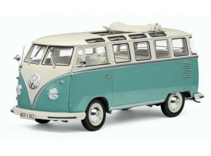 VOLKSWAGEN T1 Samba (1962), white/turquoise