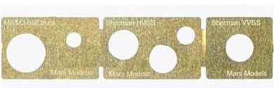 Фототравление Трафарет для окраски катков Sherman&M2/M3
