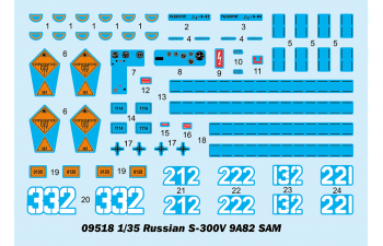 Сборная модель РоссийскийЗРК С-300В 9А82