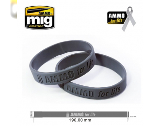 AMMO for Life: Cancer Research Donation Bracelet LARGE