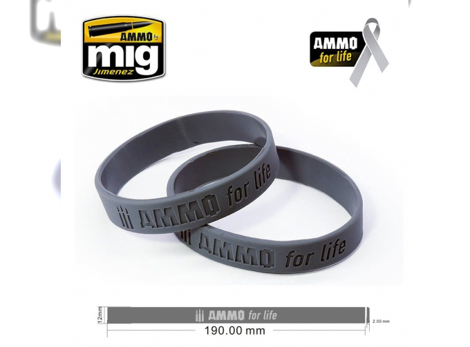 AMMO for Life: Cancer Research Donation Bracelet LARGE