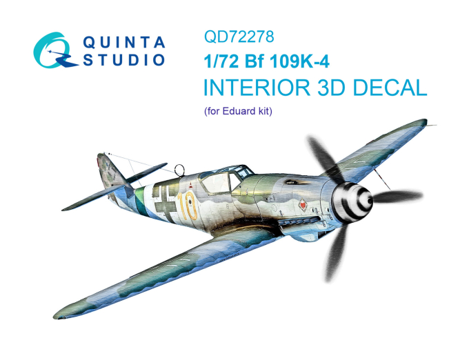 3D Декаль интерьера кабины Bf 109K-4 (Eduard)