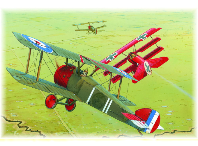 Сборная модель Биплан Sopwith F.1 Camel RFC