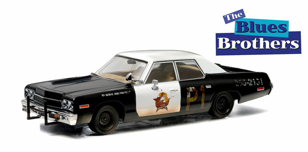 DODGE Monaco (1974) "Bluesmobile" Blues Brothers 1980 (из к/ф "Братья Блюз"), white / black