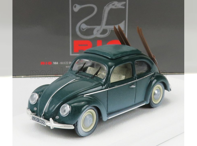 VOLKSWAGEN Beetle Maggiolino Con Sci (1950) - Winter Vacation With Ski, Grey