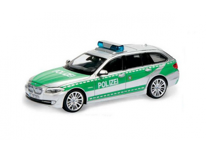 BMW 5er (F11) Touring Polizei (2010), silver / green