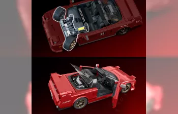Конструктор ACURA Nsx Coupe - 876 Pcs + V-series (1990), Red