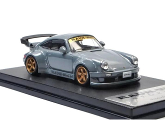 PORSCHE RWB 930 3.8 Type Wing, nardo gray with gold rims
