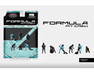 Formula Pit Crew Figures *Team Black*