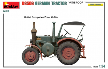 Сборная модель LANZ Bulldog D8506 German Tractor With Roof (1949)