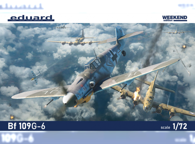 Сборная модель немецкий истребитель Bf 109G-6 (Weekend)