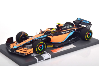 McLAREN F1 Mcl36 Mercedes Team Mclaren N4 Bahrain Gp (2022) Lando Norris, Orange Light Blue